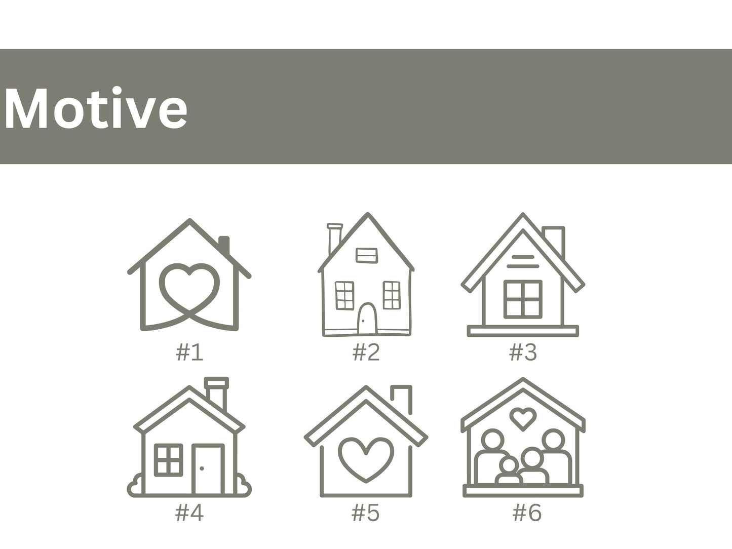 Personalisiertes Acryl Klingelschild Edelstahltaster Motiv Haus