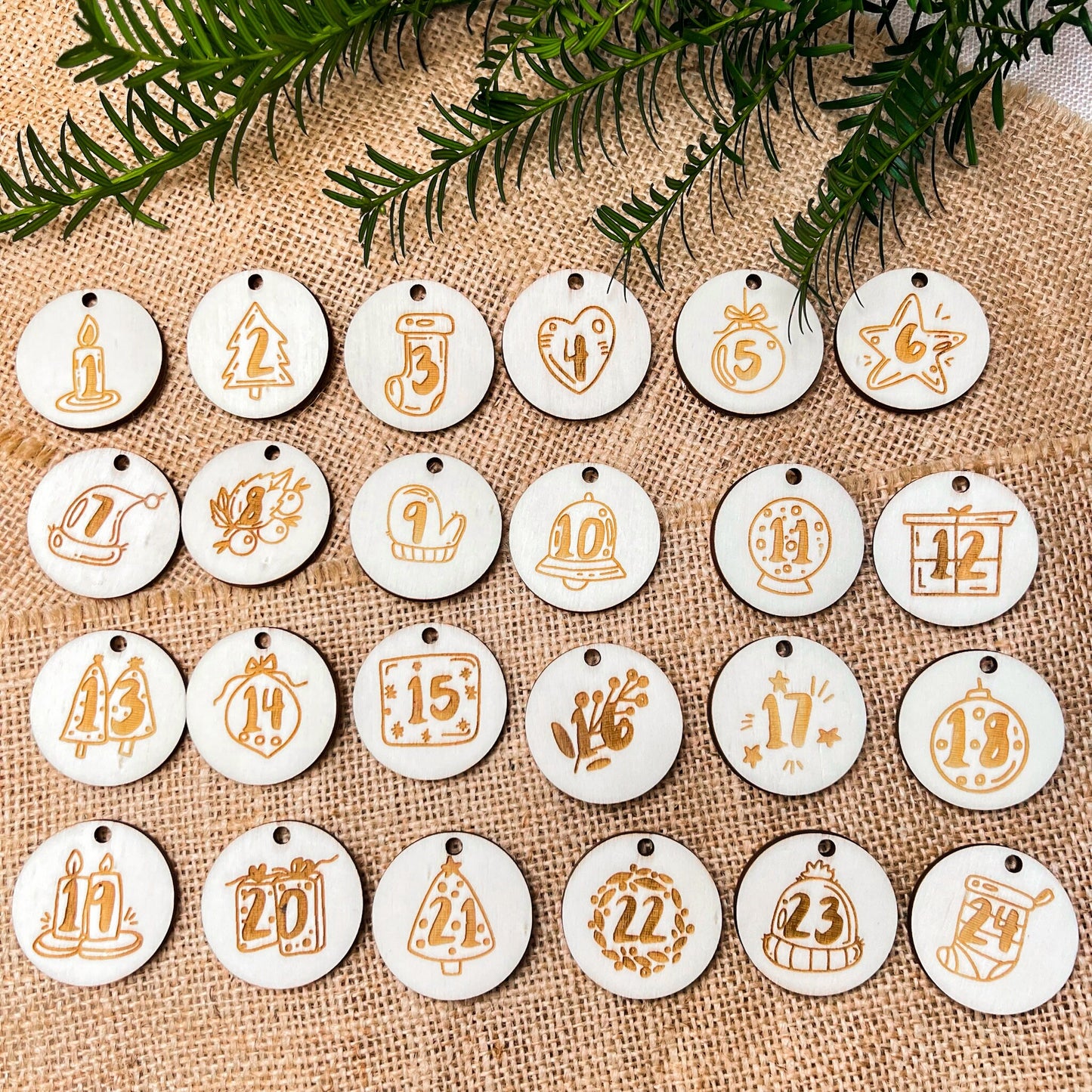 Zahlen für Adventskalender
