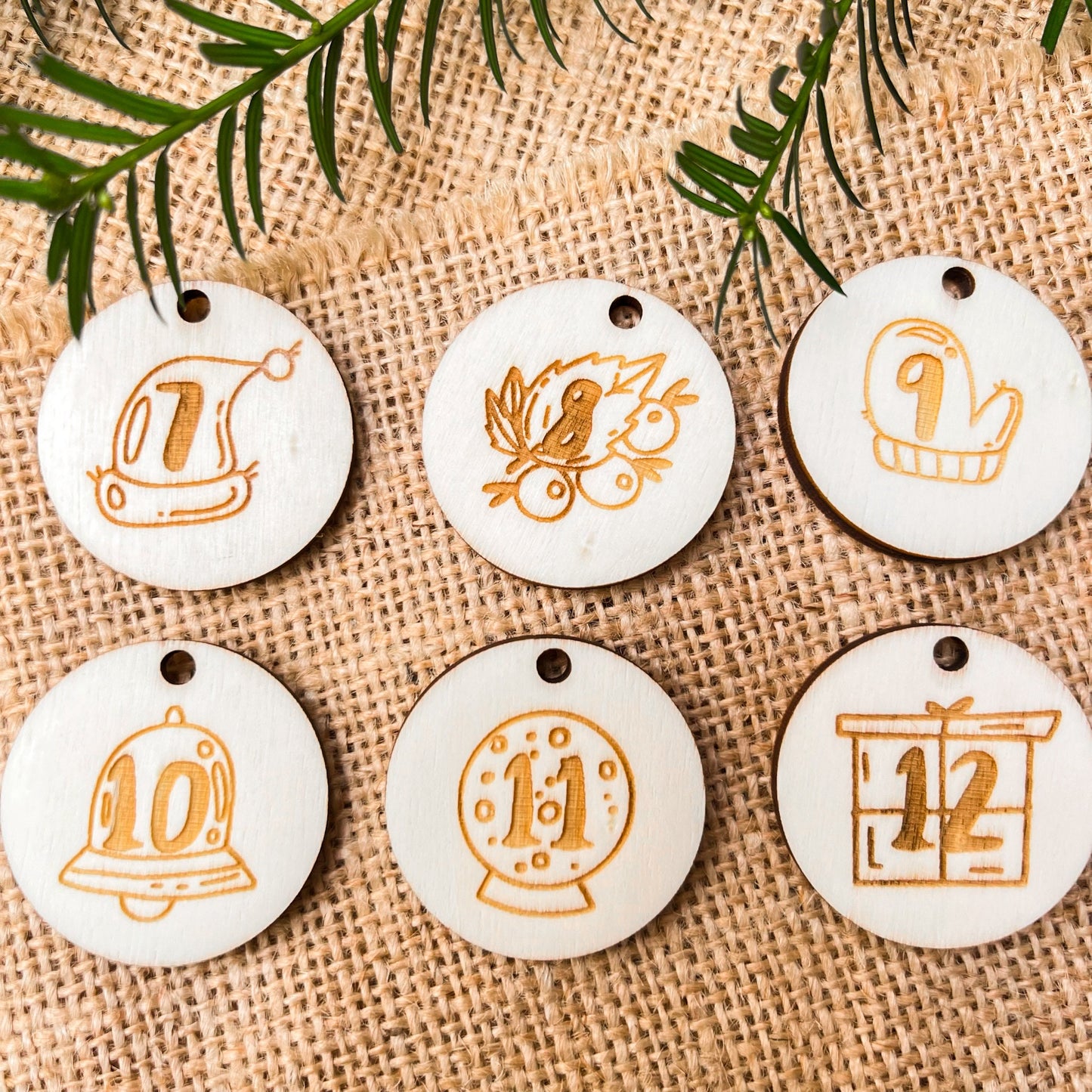 Zahlen für Adventskalender