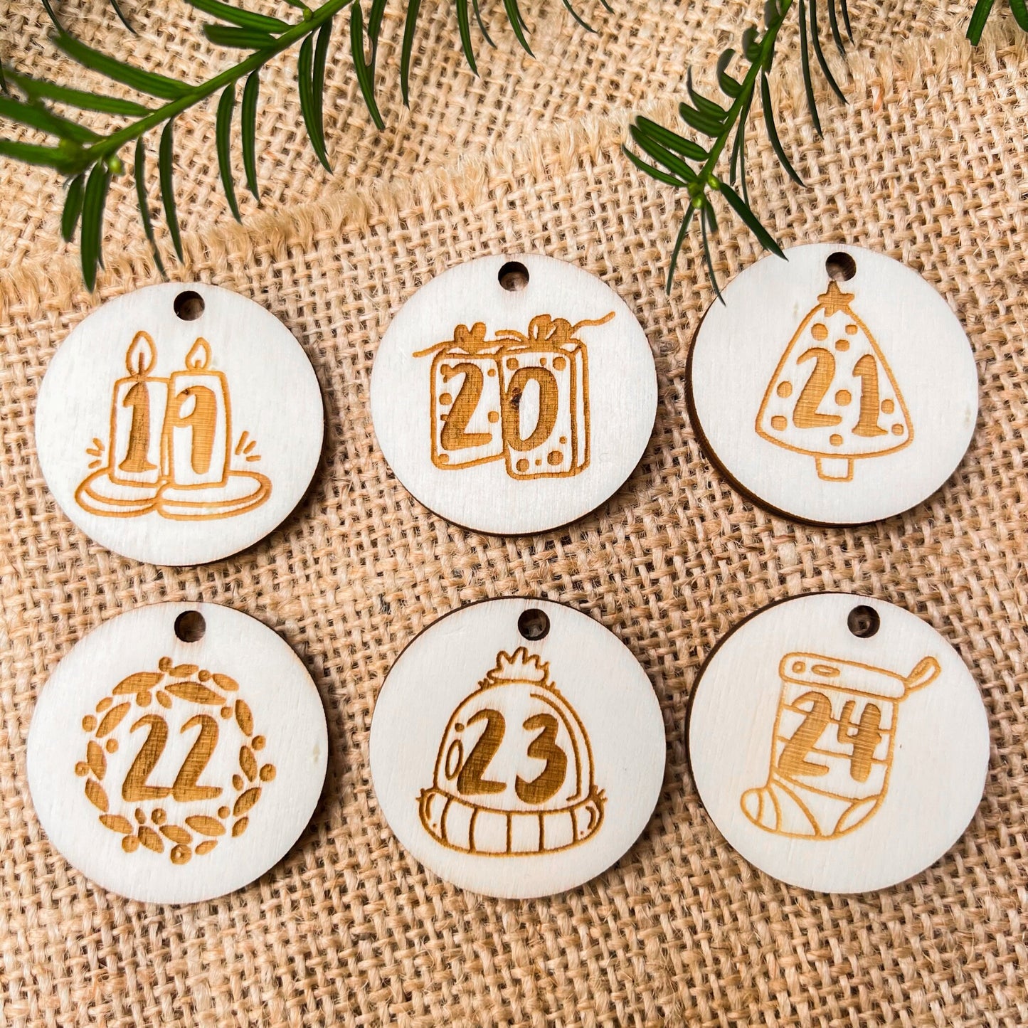 Zahlen für Adventskalender
