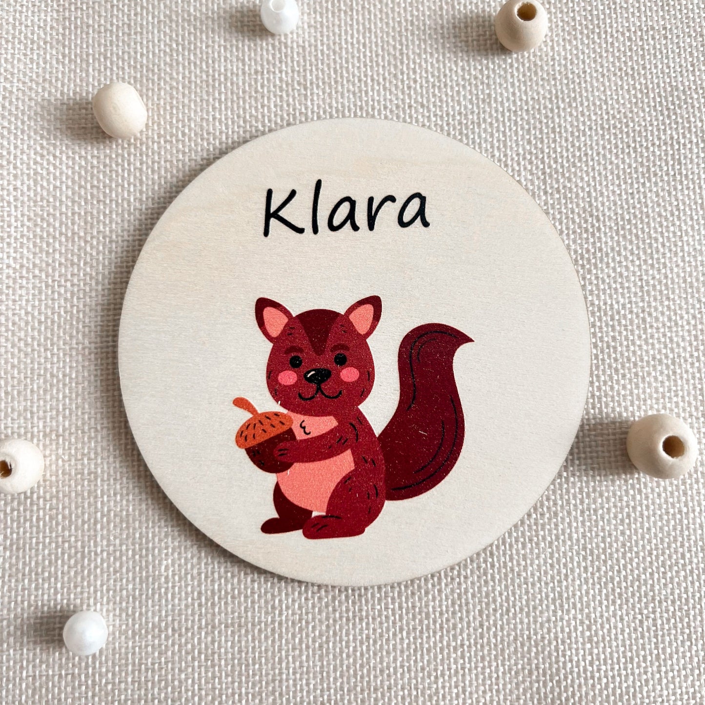 Untersetzer aus Holz für Kinder - Tiere - UV-Druck