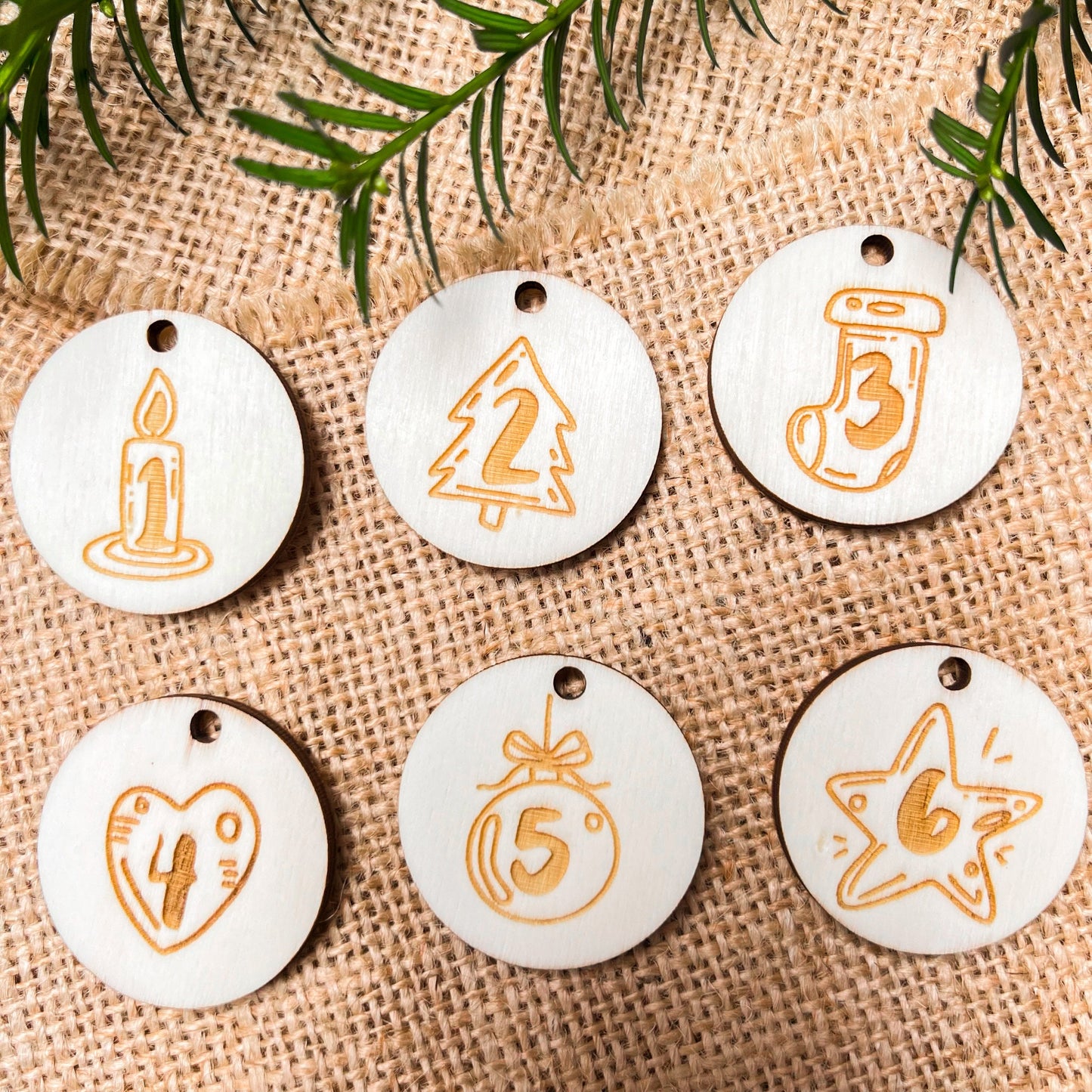 Zahlen für Adventskalender