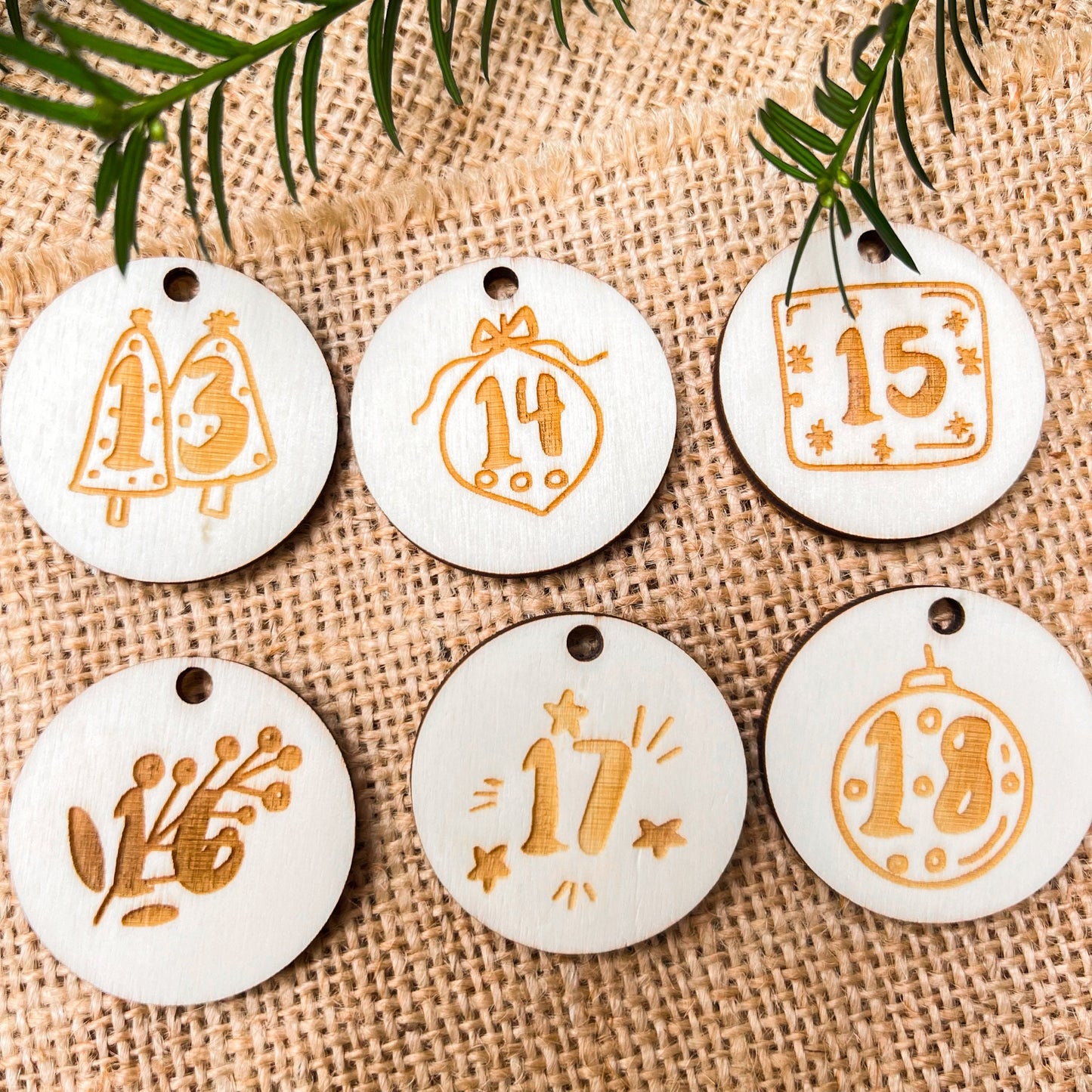 Zahlen für Adventskalender
