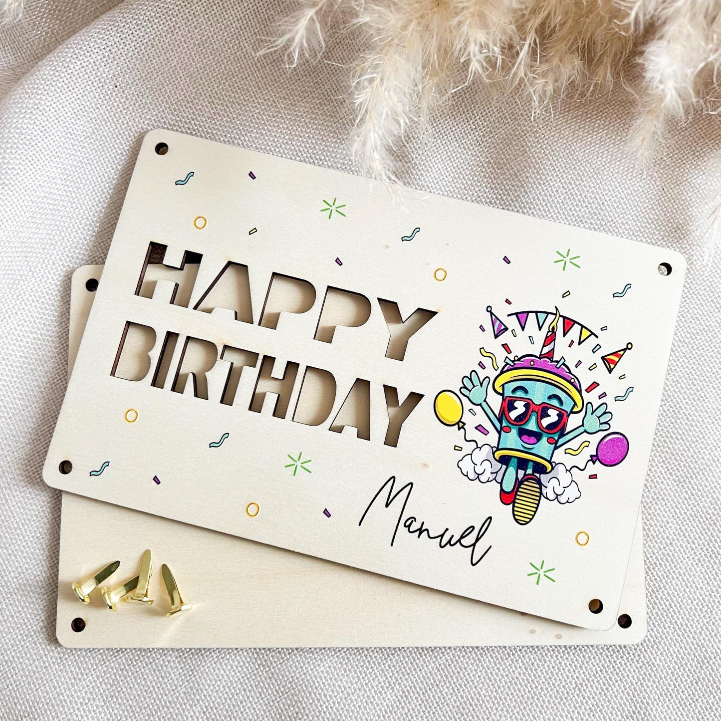 Geburtstagskarte - Party - UV-Druck