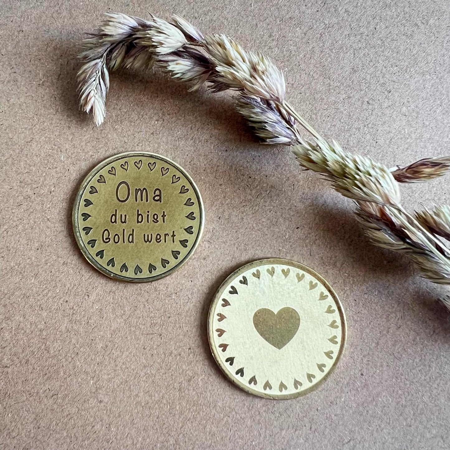Muttertag Geschenk personalisiert - personalisierte Münze zum Muttertag - Glücksbringer für Mama oder Oma zum Geburtstag - Muttertag 2025