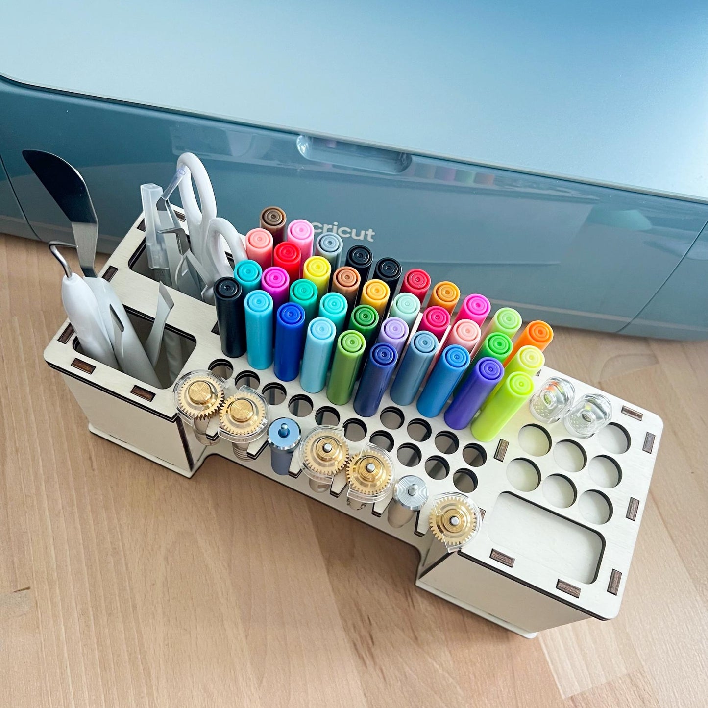 Organizer für Cricut Maker für den Schreibtisch - Werkzeughalter für Cricut Explore - Halter für Plotter Messer, Stifte und Zubehör