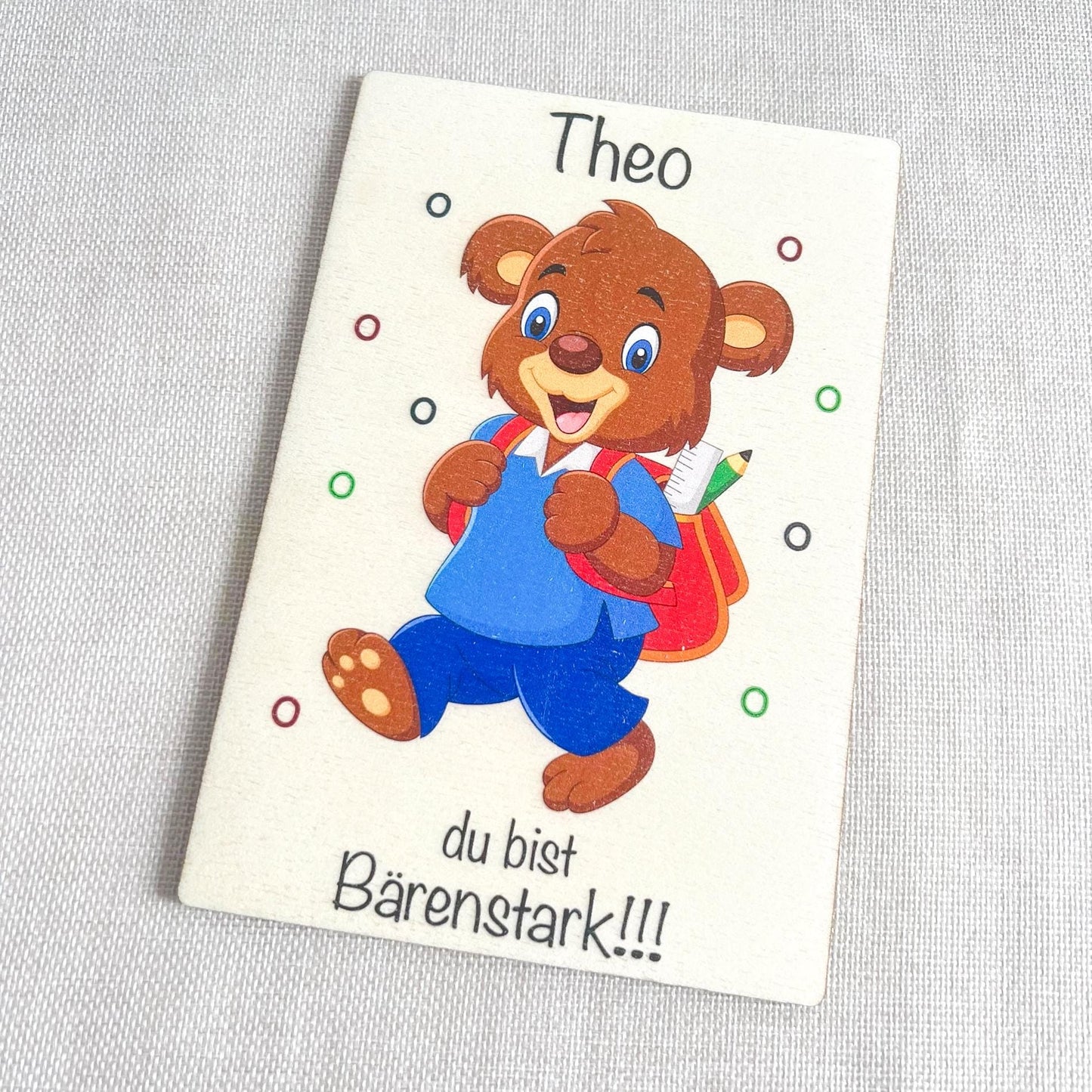 Geschankkarte Einschulung - UV-Druck