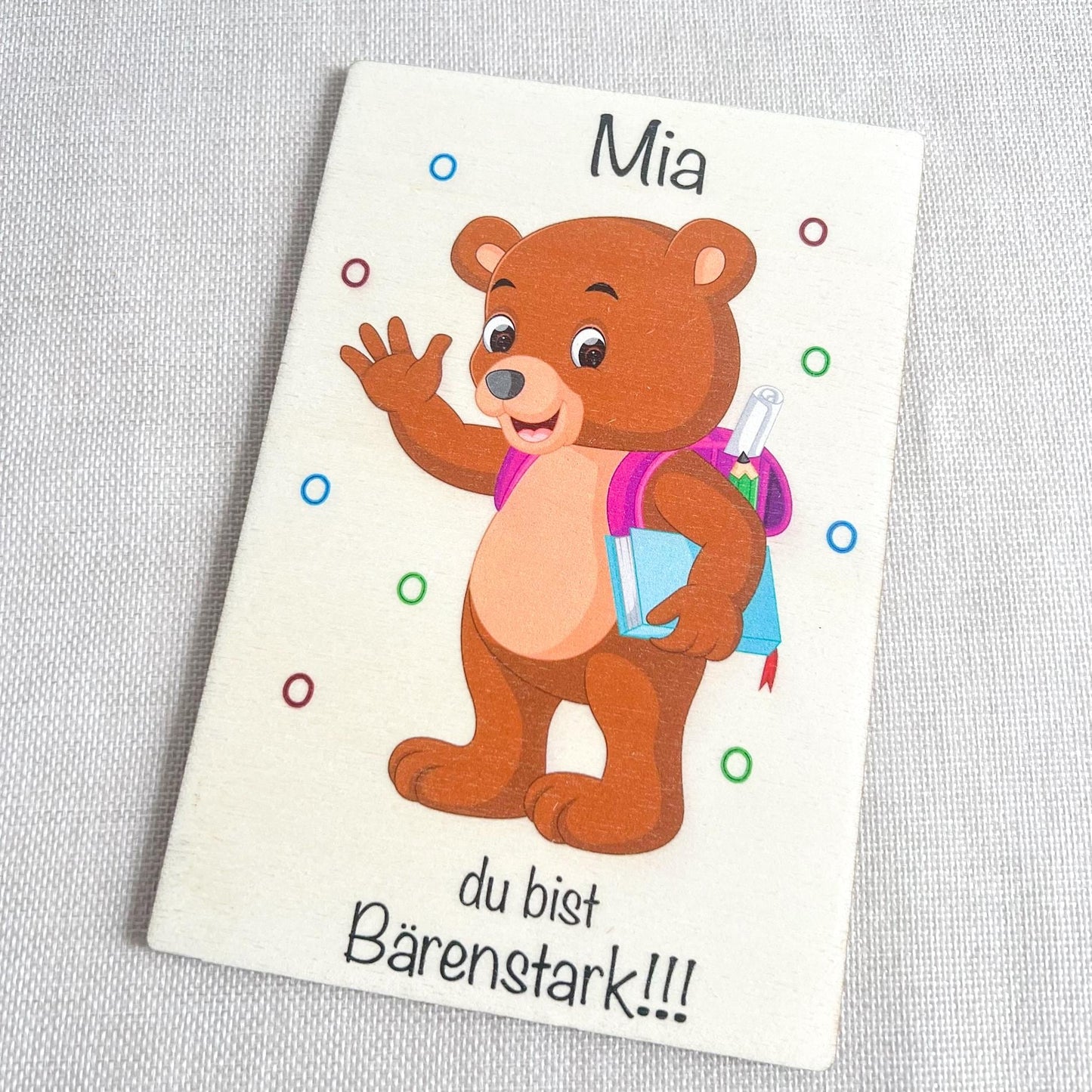 Geschankkarte Einschulung - UV-Druck