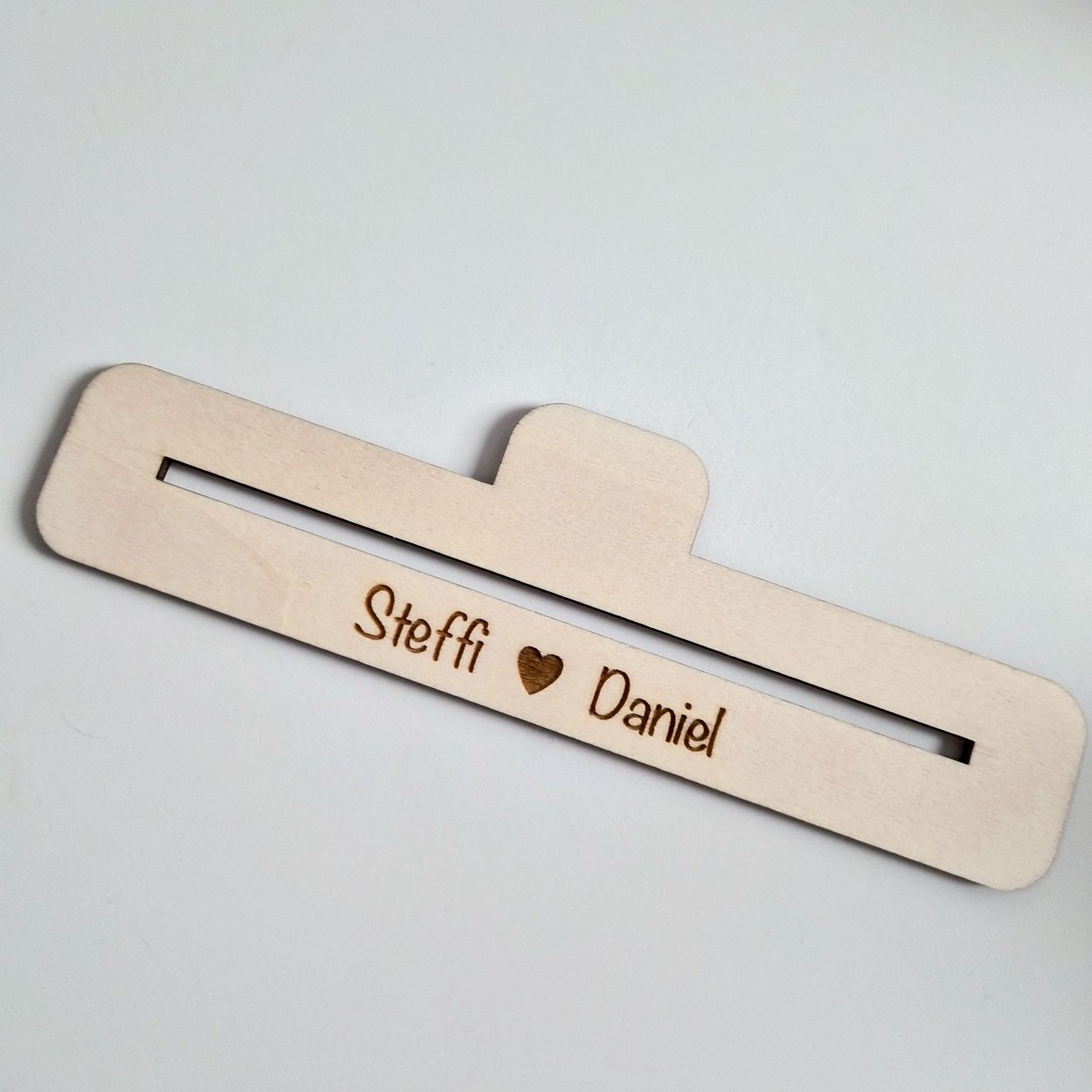 Foto auf Holz mit personalisierten Aufsteller mit 3D Cartoon Stil UV-Druck Geschenk zu Valentinstag mit Namen oder Wunschtext