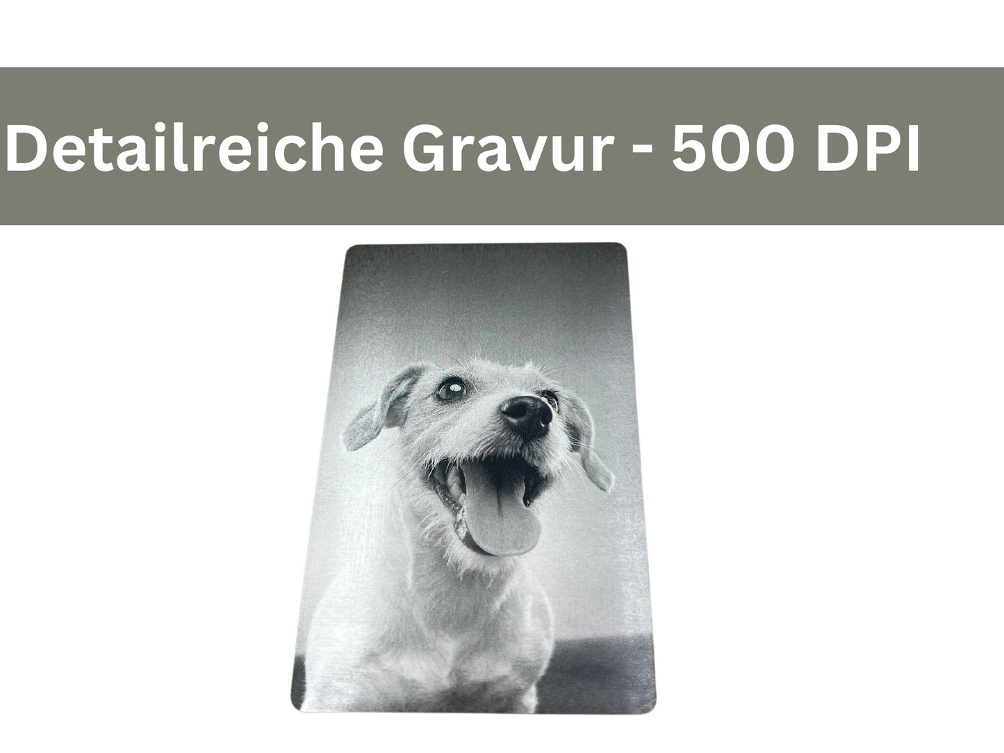 Liebesvisitenkarte Fotokarte - Alu schwarz - Lasegraviert