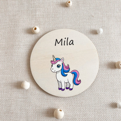 Untersetzer aus Holz für Kinder - UV-Druck