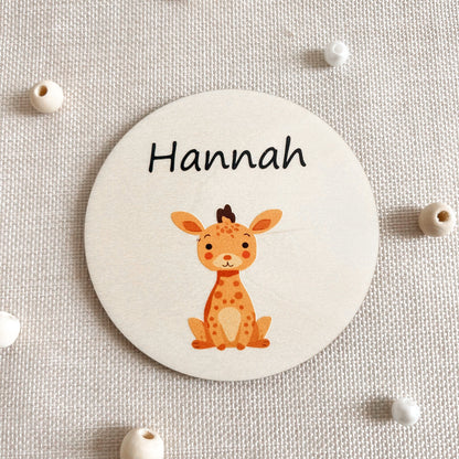 Untersetzer aus Holz für Kinder - Tiere - UV-Druck