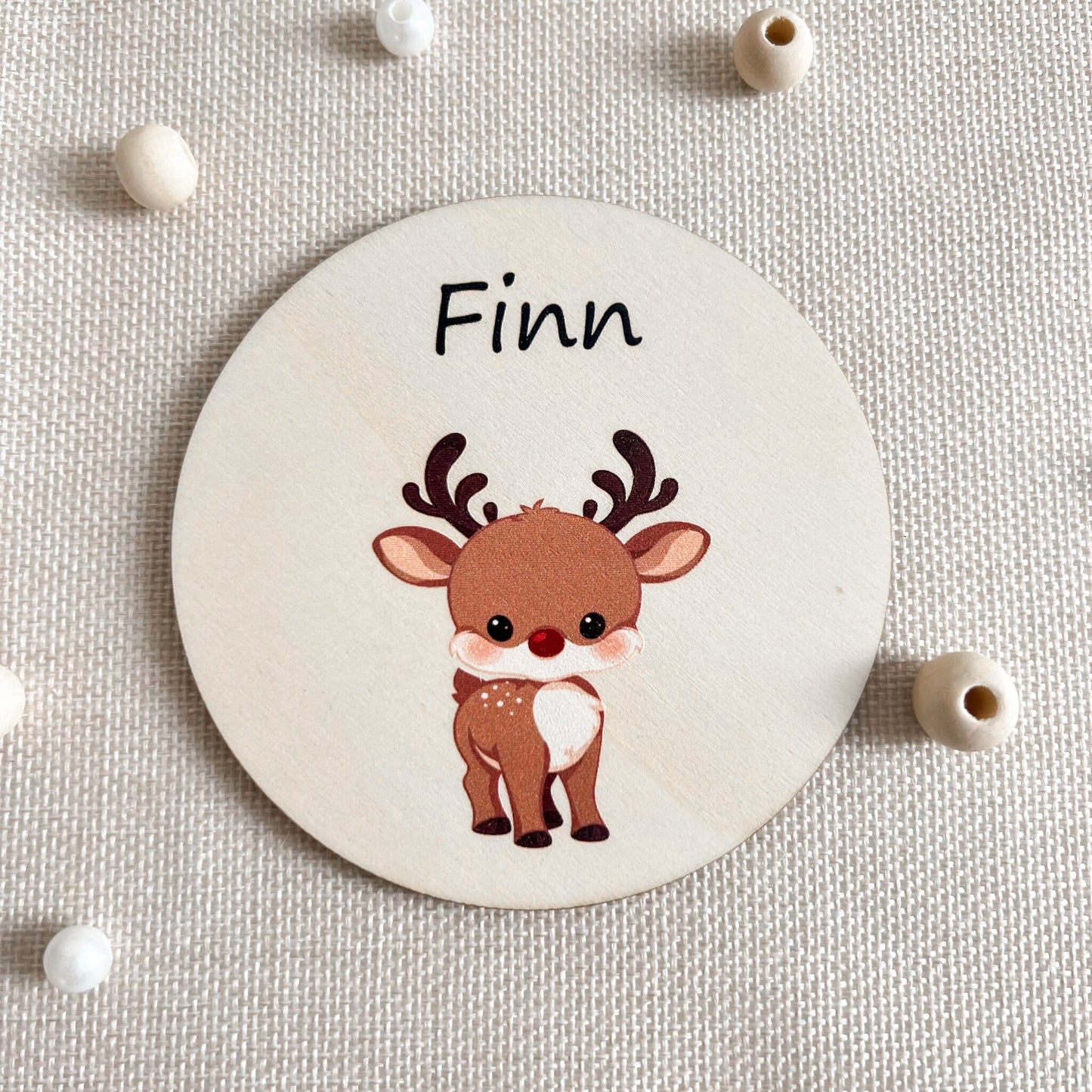 Untersetzer aus Holz für Kinder - Tiere - UV-Druck