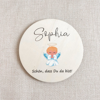 Untersetzer aus Holz für Kinder - Taufe - UV-Druck