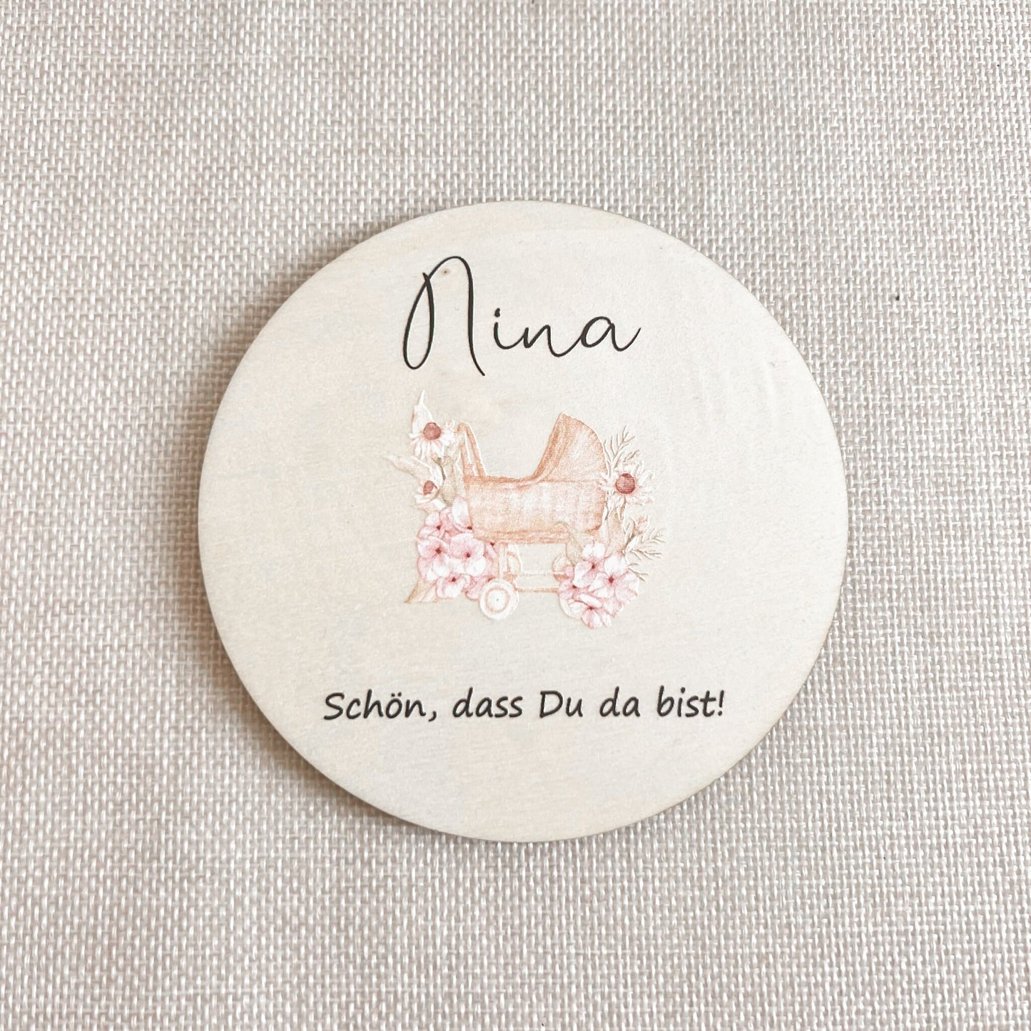 Untersetzer aus Holz für Kinder - Taufe - UV-Druck
