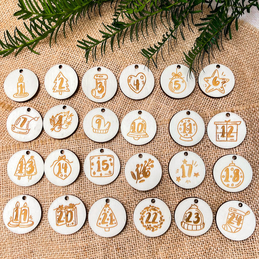 Zahlen für Adventskalender