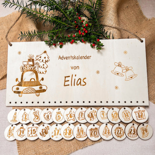 Adventskalender für Kinder - Motiv Weihnachtsmann