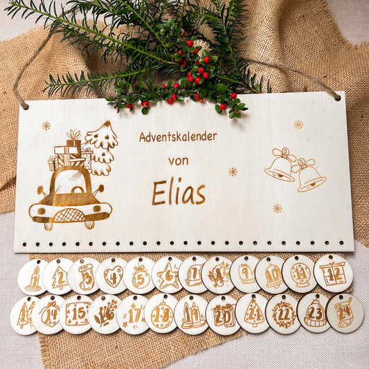 Adventskalender für Kinder - Motiv Weihnachtsmann