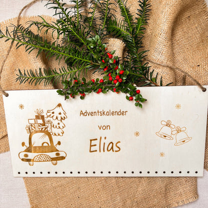 Adventskalender für Kinder - Motiv Weihnachtsmann