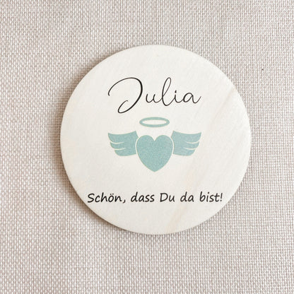 Untersetzer aus Holz für Kinder - Taufe - UV-Druck