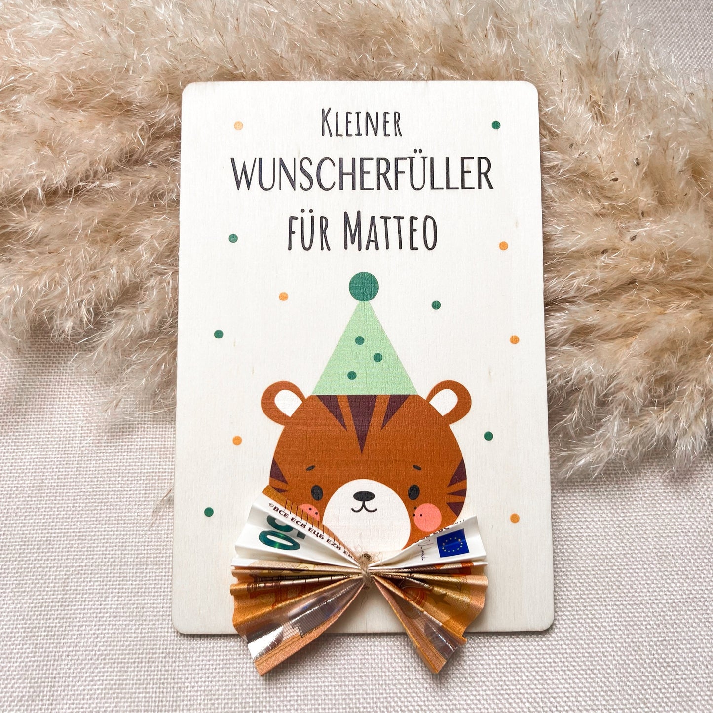 Geldgeschenk für Kinder  personalisiert mit Name  Wunschefüller, Geschenk zur Babyparty, Geburtstag oder Weihnachten Geldgeschenk Taufe 1