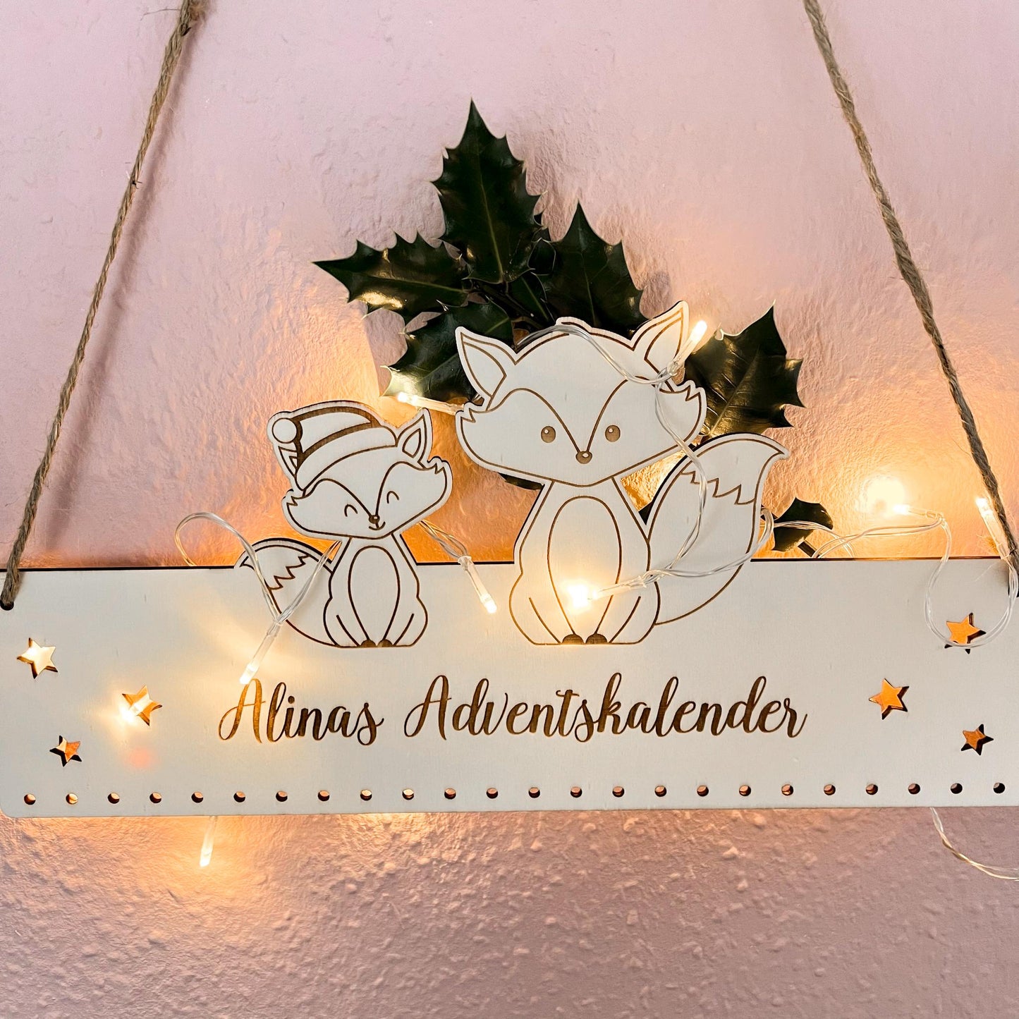 Adventskalender für Kinder - Motiv Füchse