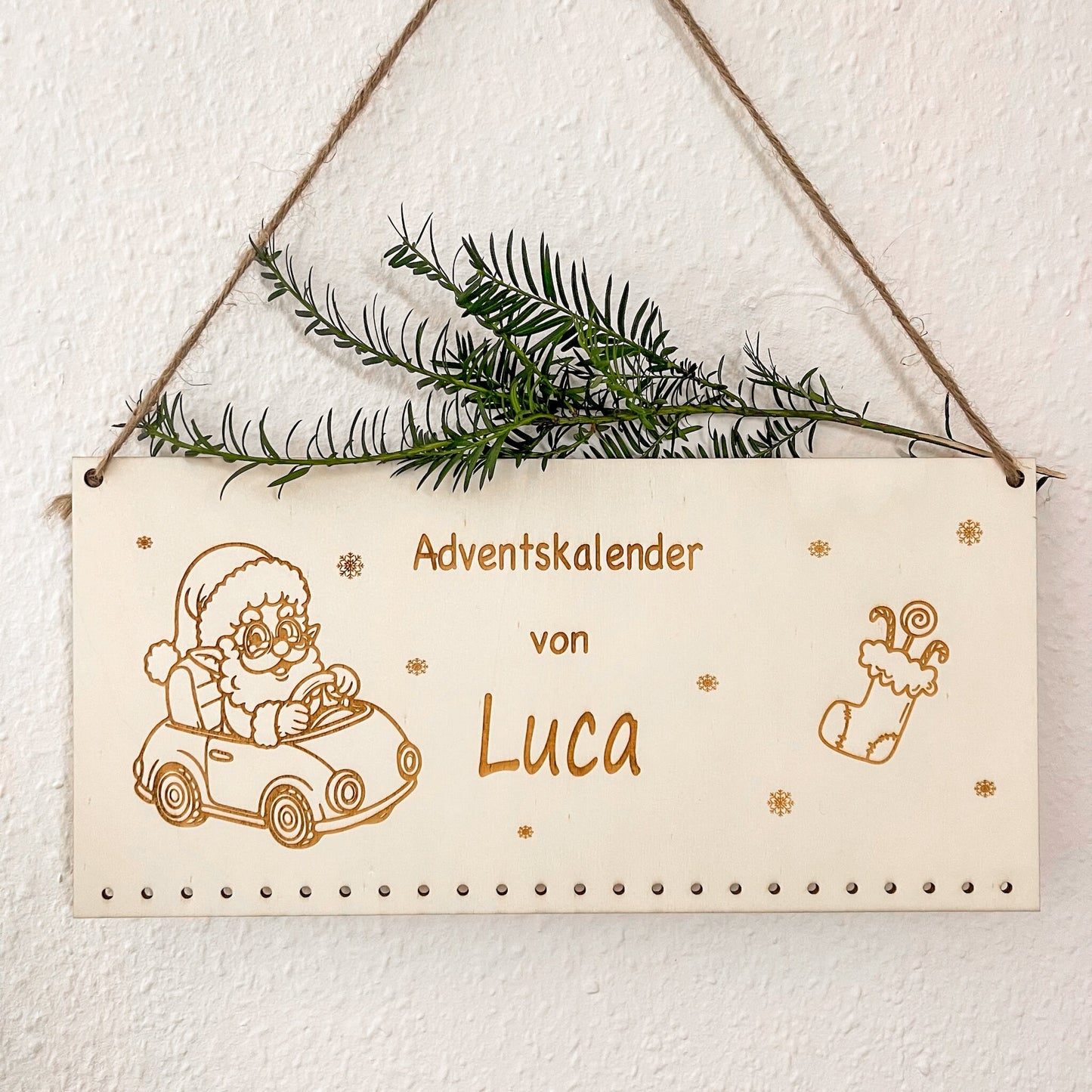 Adventskalender für Kinder - Motiv Auto