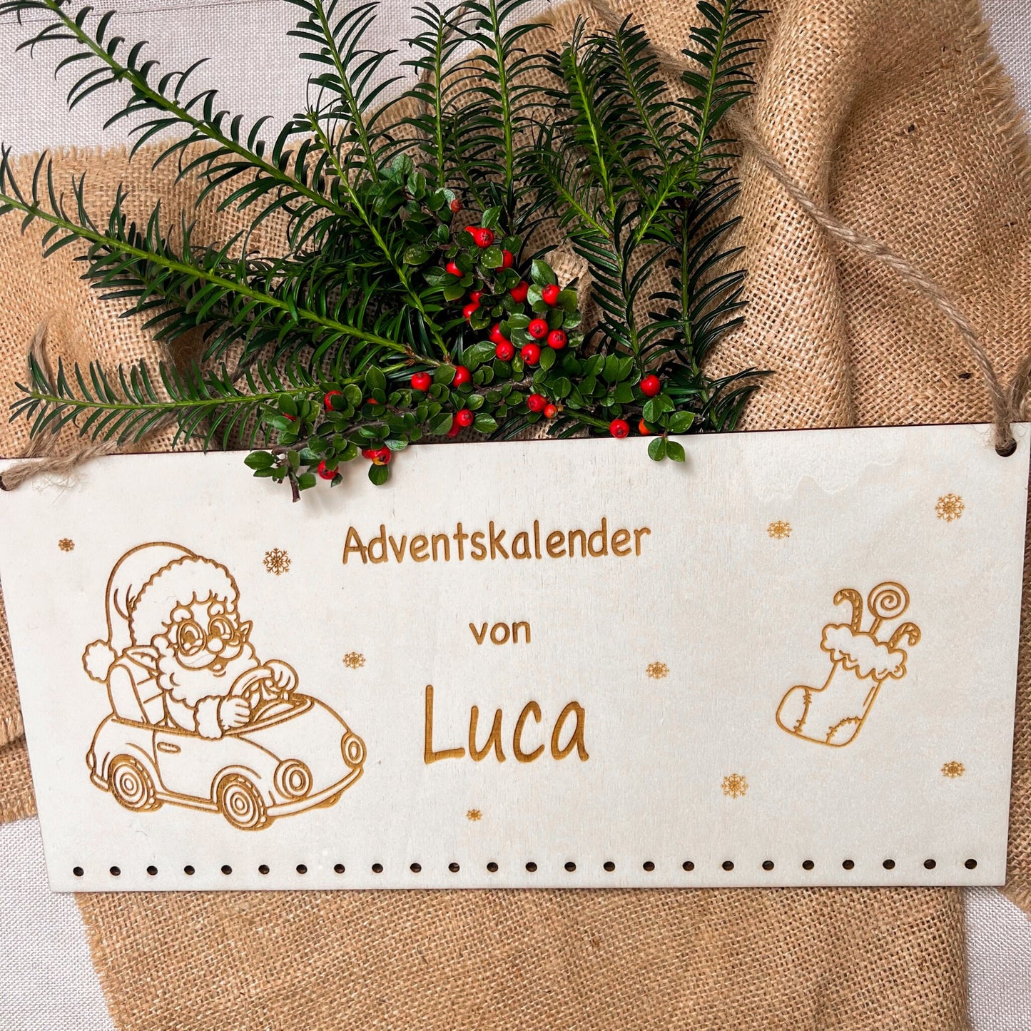 Adventskalender für Kinder - Motiv Auto