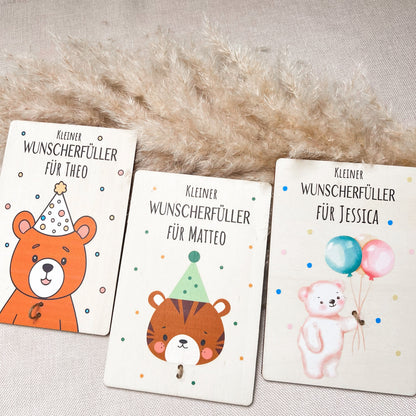 Geldgeschenk für Kinder  personalisiert mit Name  Wunschefüller, Geschenk zur Babyparty, Geburtstag oder Weihnachten Geldgeschenk Taufe 1