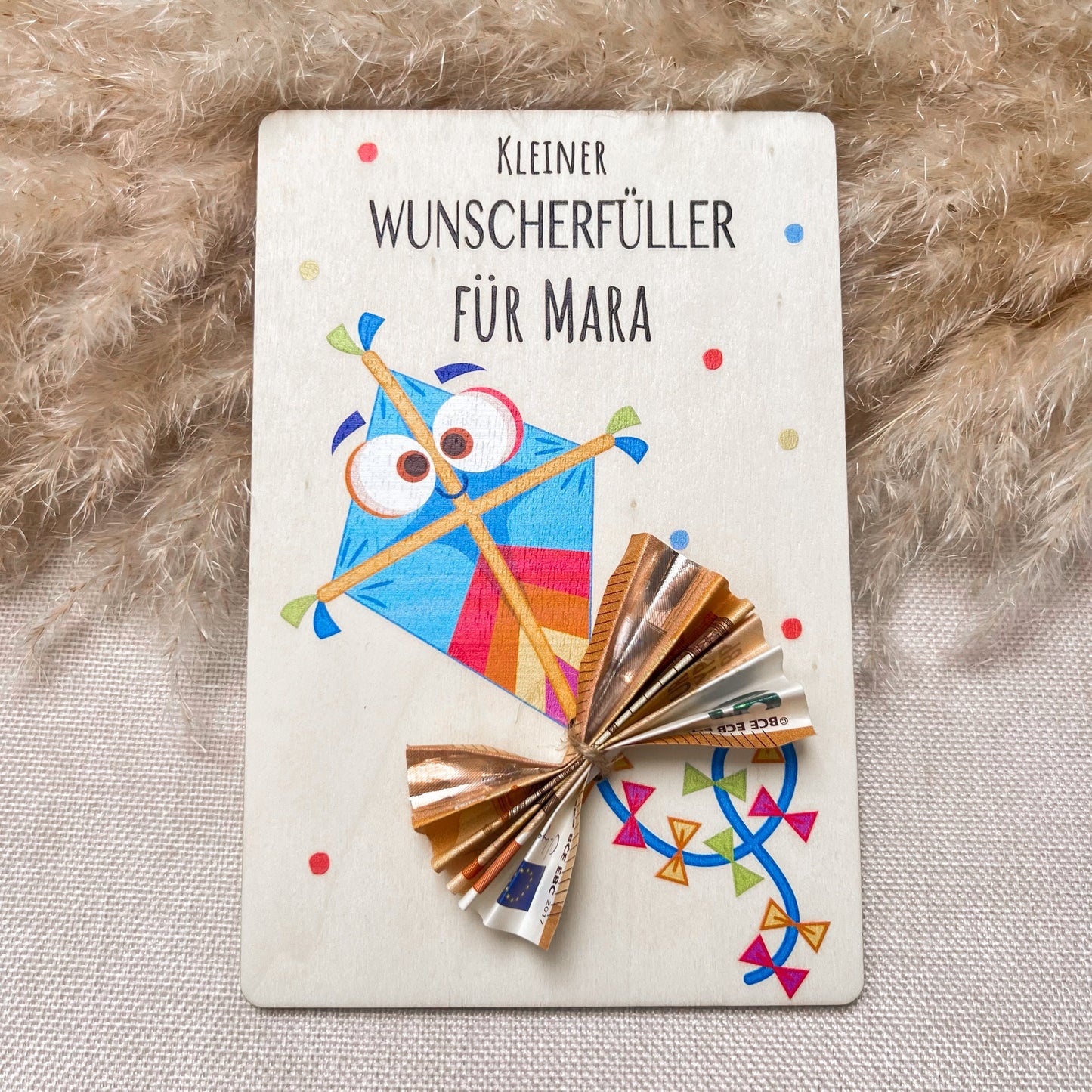 Geldgeschenk für Kinder  personalisiert mit Name  Wunschefüller, Geschenk zur Babyparty, Geburtstag oder Weihnachten Geldgeschenk Taufe 2