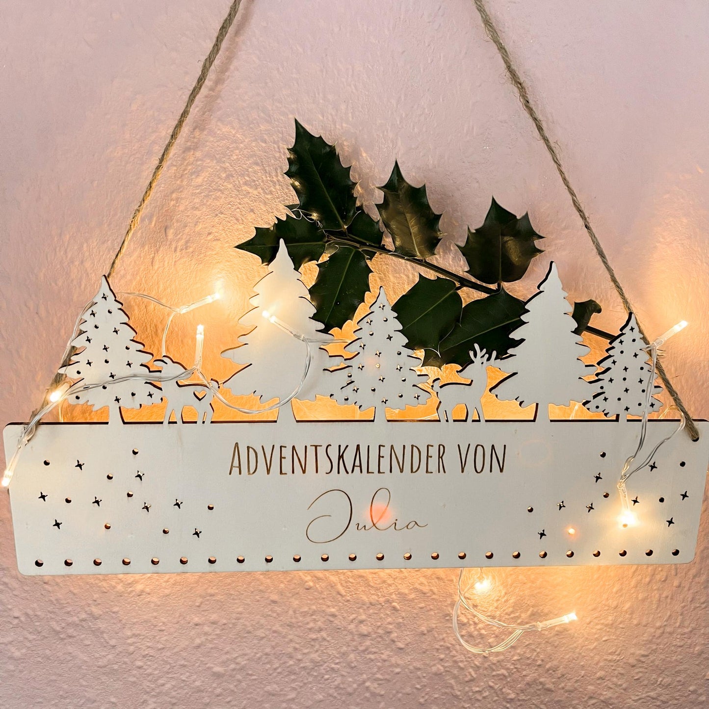 Adventskalender für Kinder - Motiv Bäume