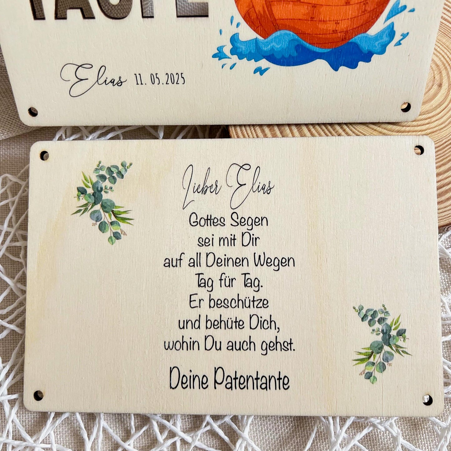 Geschenkkarte zur Taufe - Arche - UV-Druck