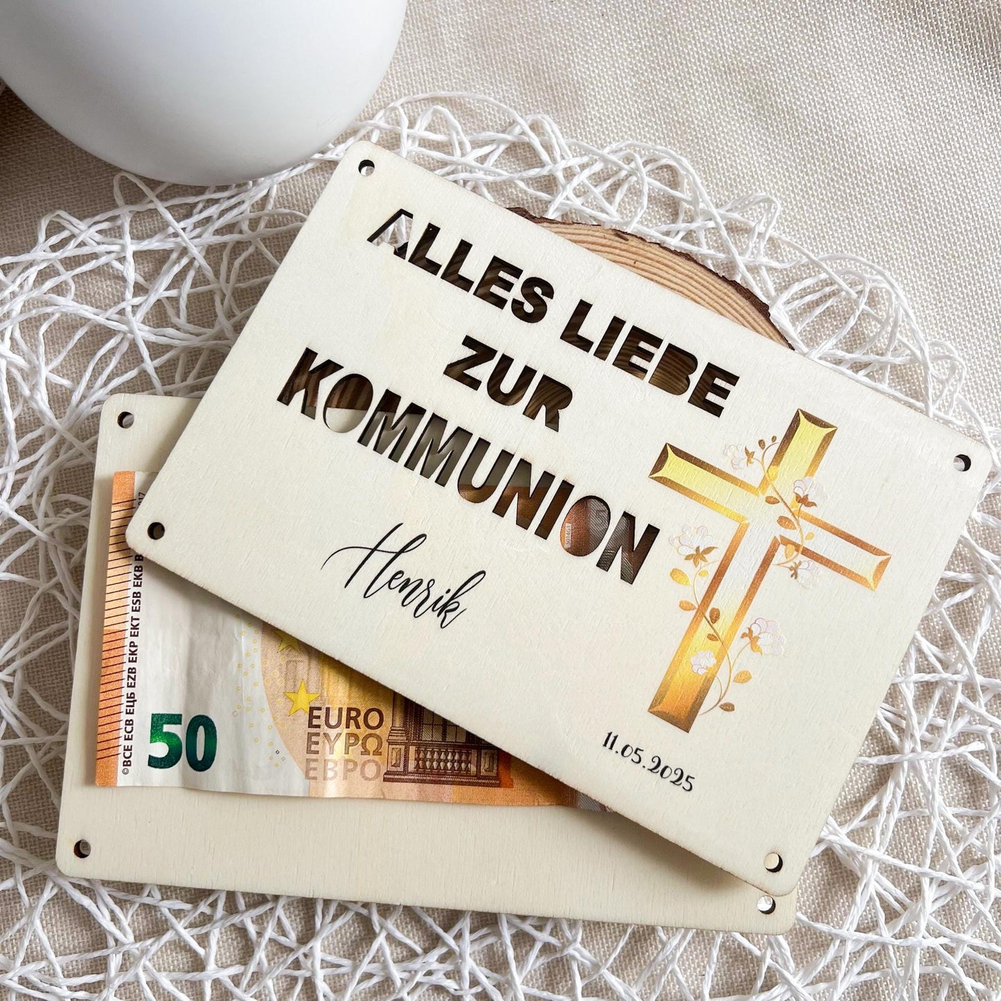 Geschnekkarte Kommunion Konfirmation Firmung - UV-Druck
