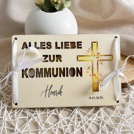 Geschnekkarte Kommunion Konfirmation Firmung - UV-Druck