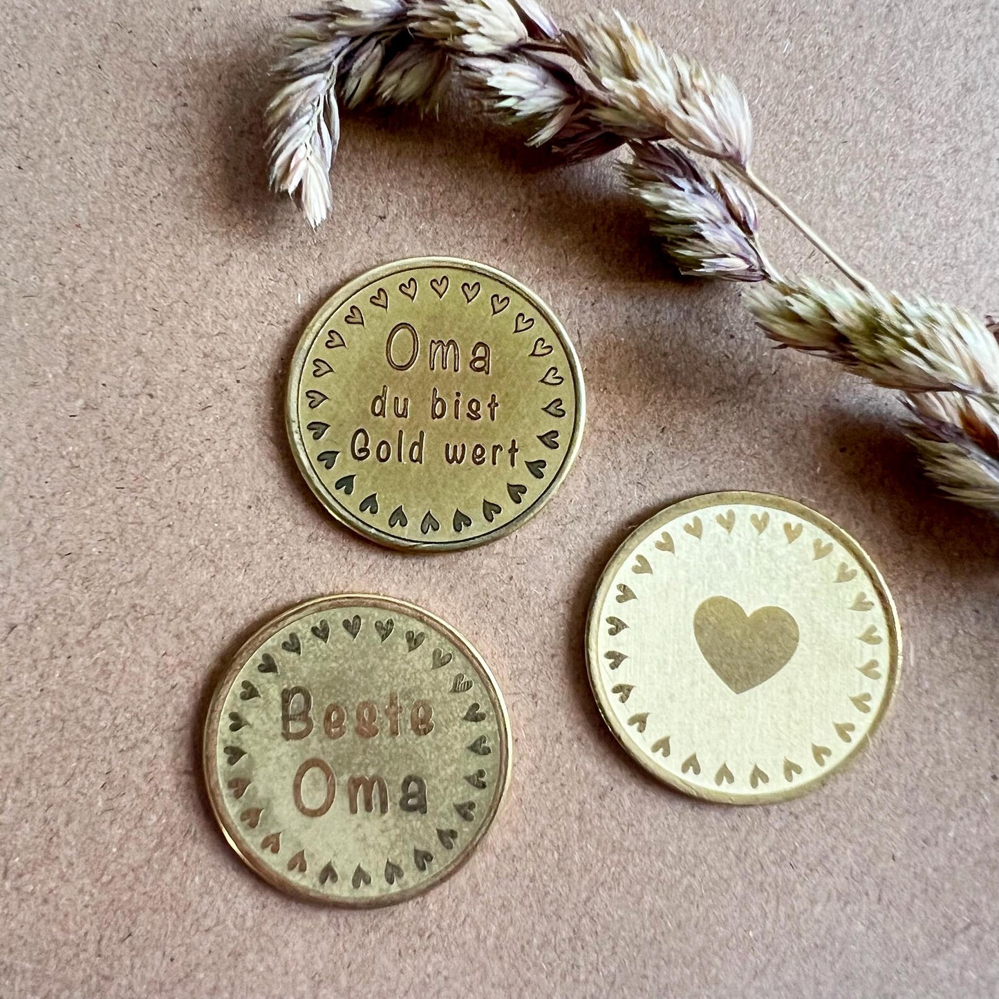 Muttertag Geschenk personalisiert - personalisierte Münze zum Muttertag - Glücksbringer für Mama oder Oma zum Geburtstag - Muttertag 2025
