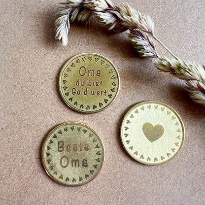 Muttertag Geschenk personalisiert - personalisierte Münze zum Muttertag - Glücksbringer für Mama oder Oma zum Geburtstag - Muttertag 2025
