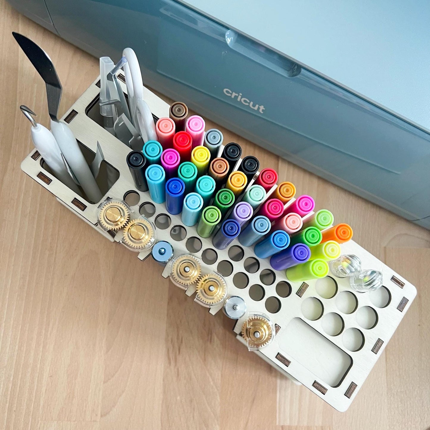 Organizer für Cricut Maker für den Schreibtisch - Werkzeughalter für Cricut Explore - Halter für Plotter Messer, Stifte und Zubehör